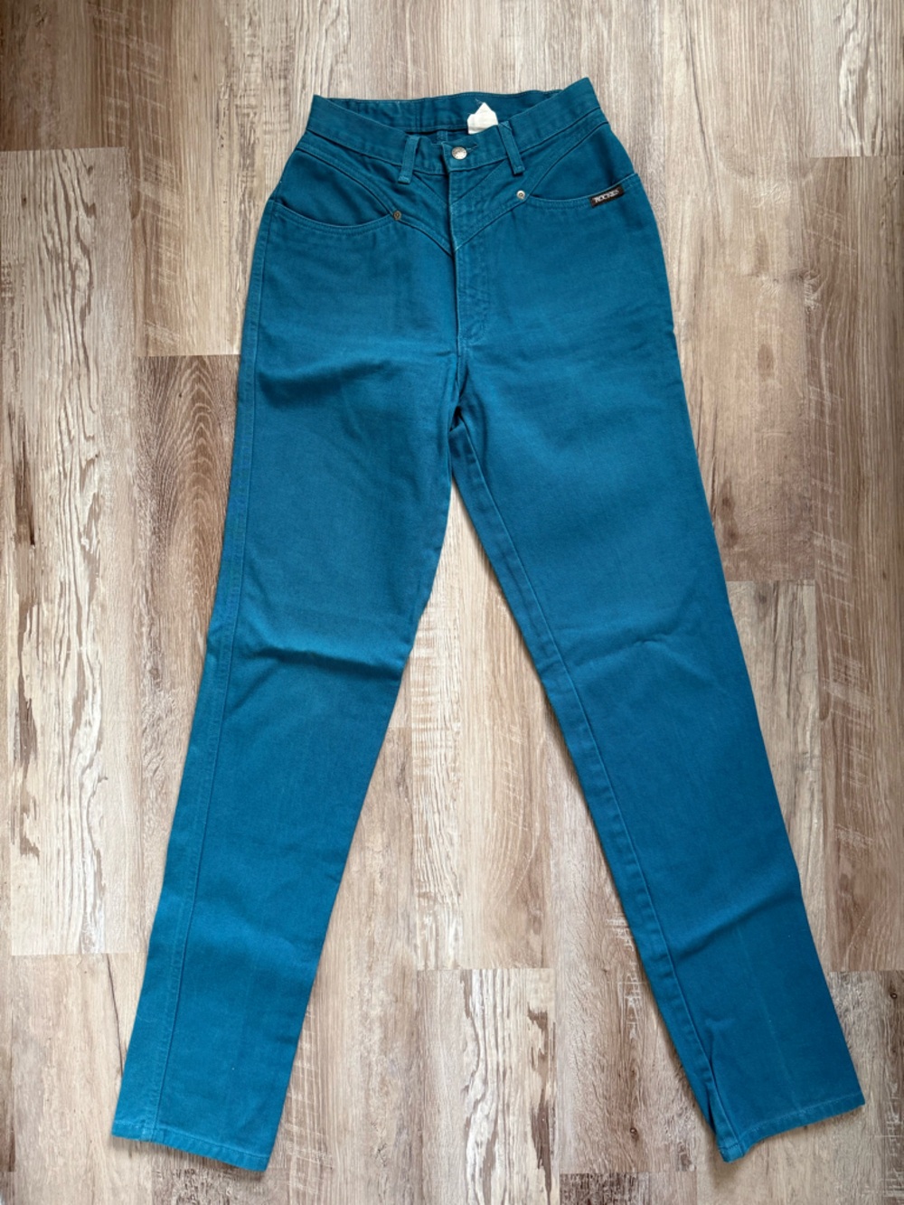 Vintage Rockies Teal Jeans